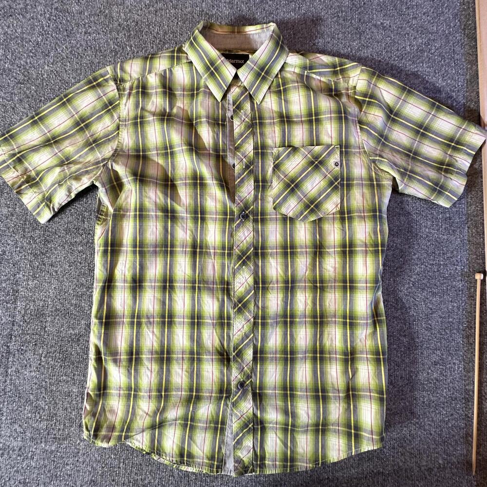 Marmot Short Sleeve Plaid‎ Shirt Small